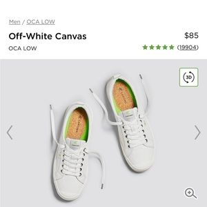 NEW Cariuma OCA Low Off-White Canvas Sneaker 8.5 - 10 - 41 - 7.5
